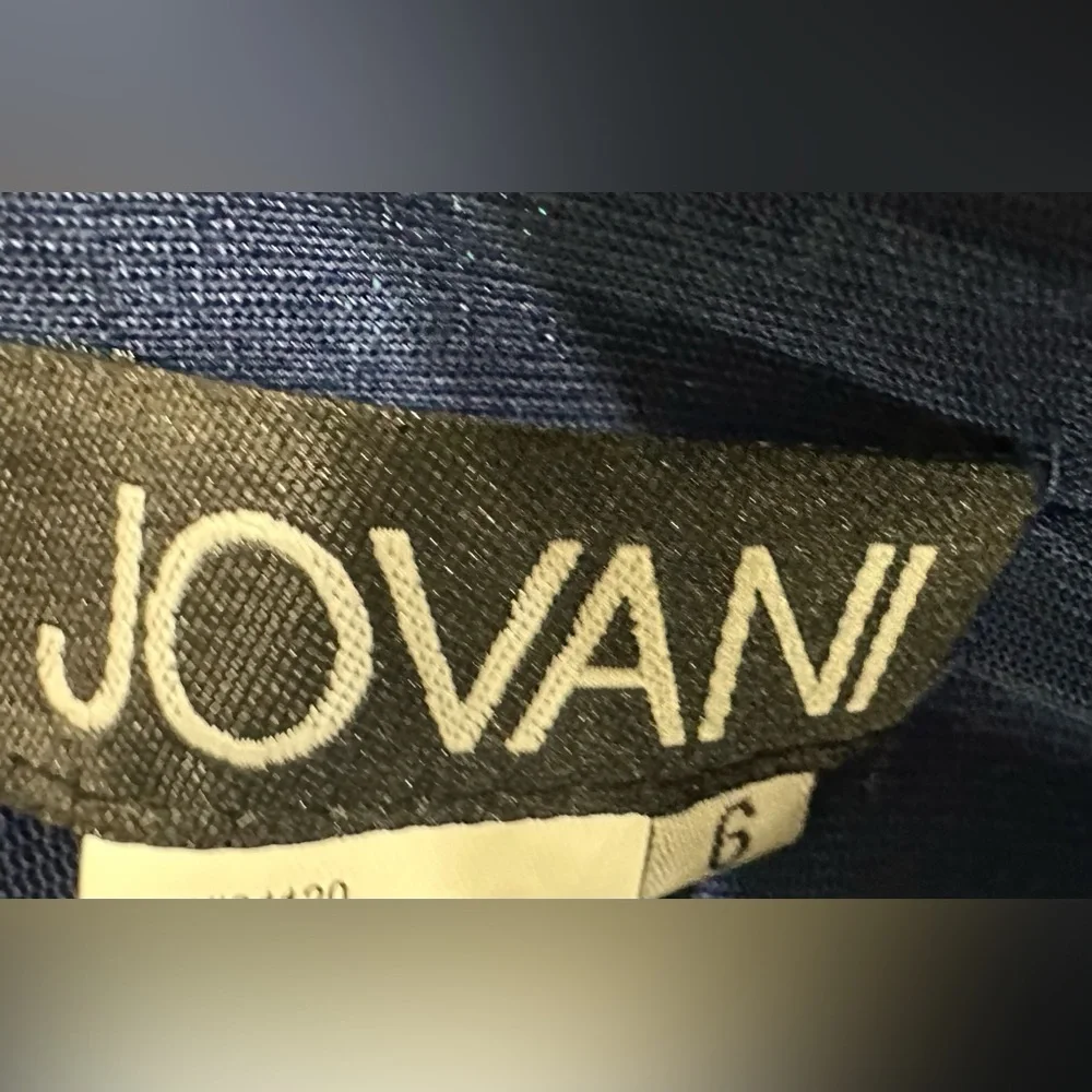 Jovani Navy Peri Beaded Mermaid Gown - Picture 5 of 5